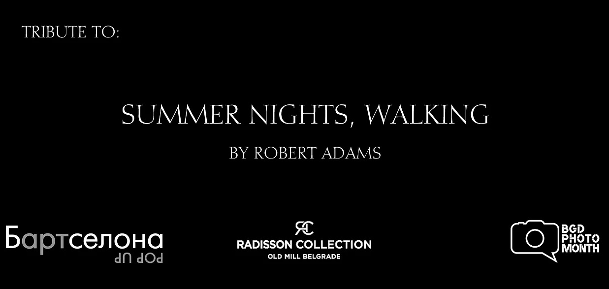 Tribute to “Summer nights, walking” photo book by Robert Adams