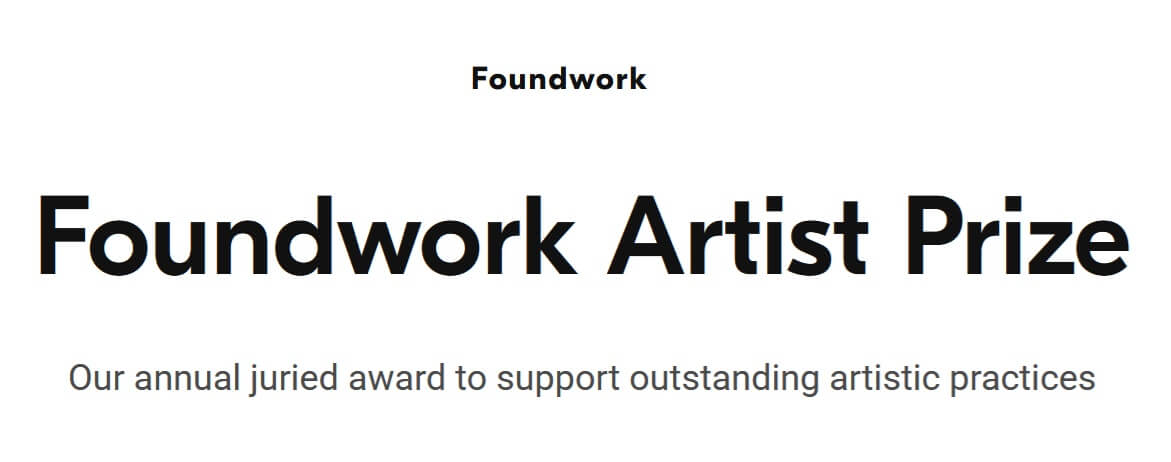 Foundwork Artist Prize